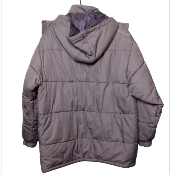 Makaveli branded Tupac long puffer coat XL gray - Picture 2 of 16